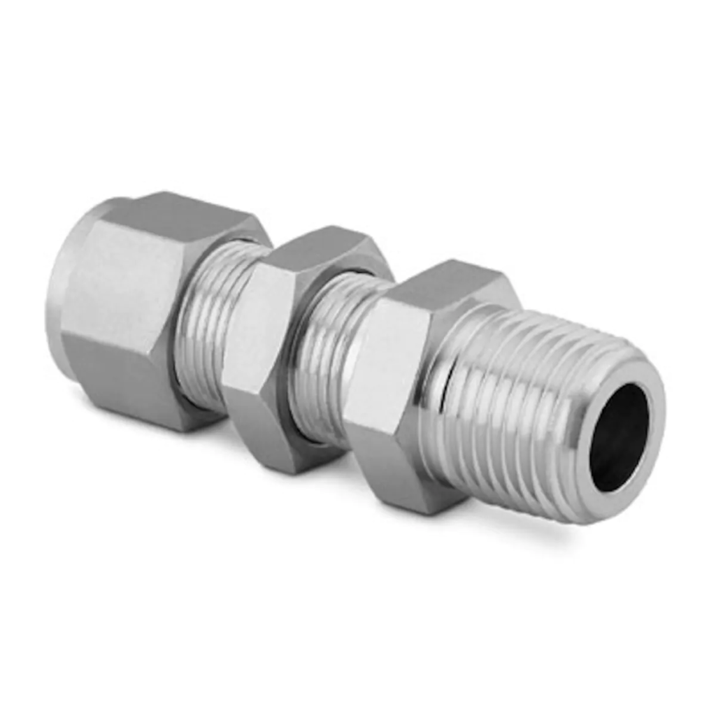 SWAGELOK SS600116 Stainless Steel Tube Fitting, Bulkhead Male