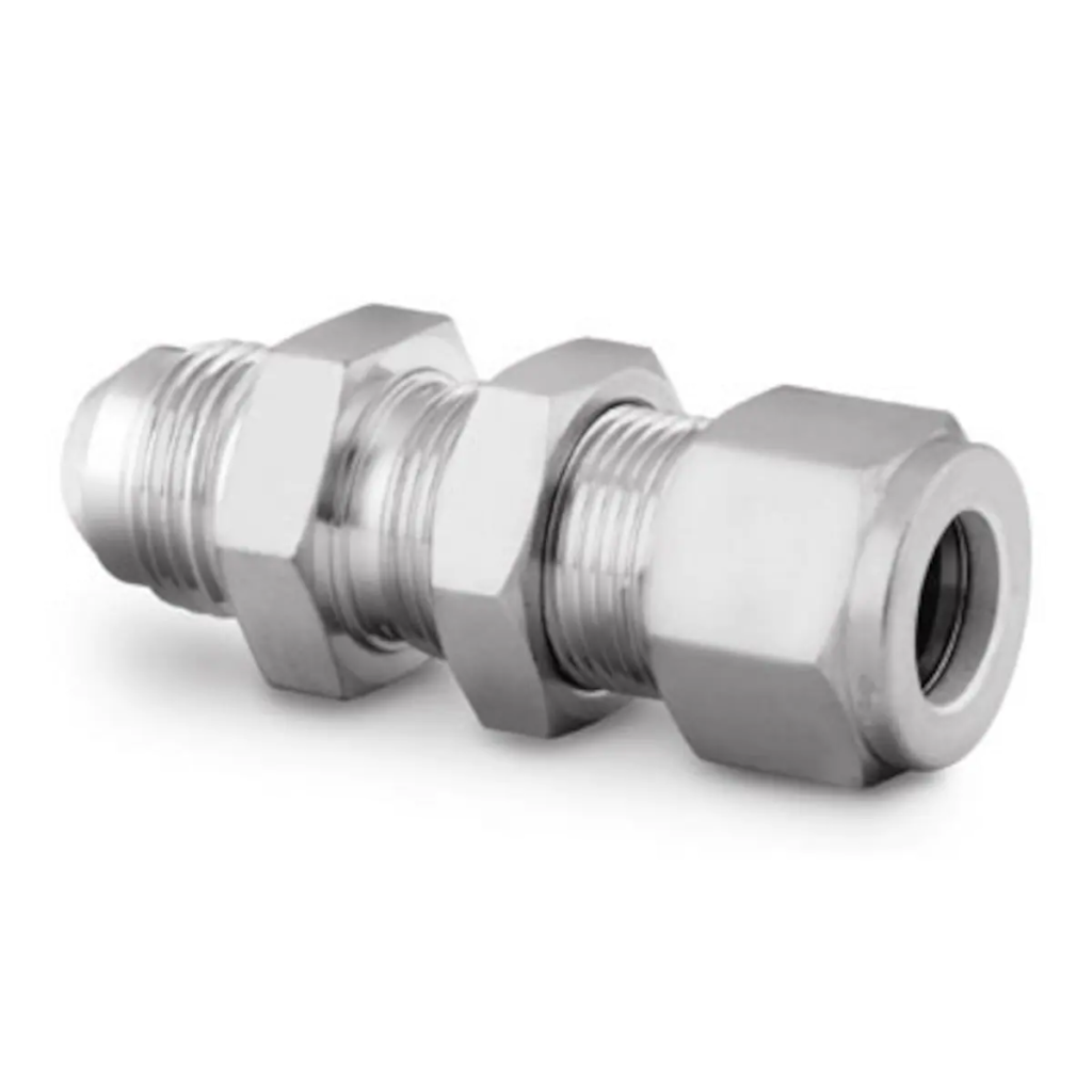 SWAGELOK SS-600-61-6AN Stainless Steel Tube Fitting, Bulkhead Union, 3/ ...